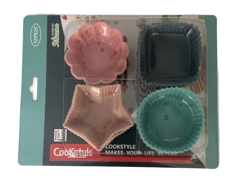 12 Muffin Holders Different Sahpes