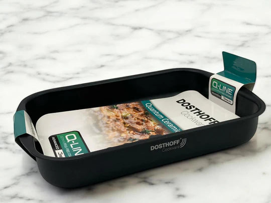 Dosthoff Black Quantum Rectangular Oven Tray 35 cm