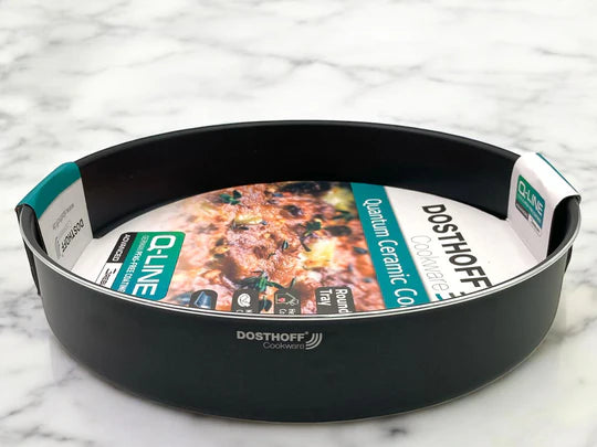 Dosthoff Black Quantum Round Oven Tray 40 cm