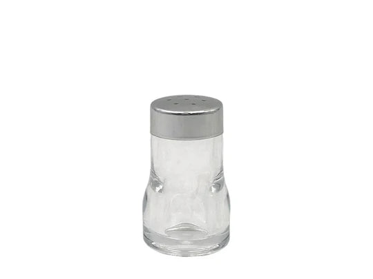 Acrylic salt and pepper shaker with Chrome Plated Cover