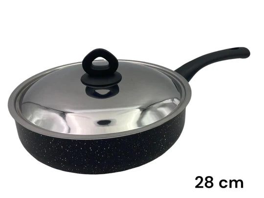 Black Granite Nouval Sauteuse 28 cm