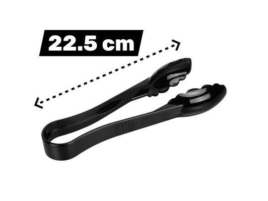 Polycarbonate Medium Black Tong 22.5 cm