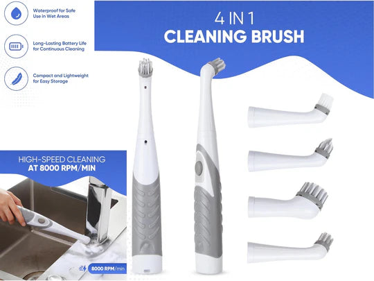 Battery Operated Cleaning Brush 4 in1