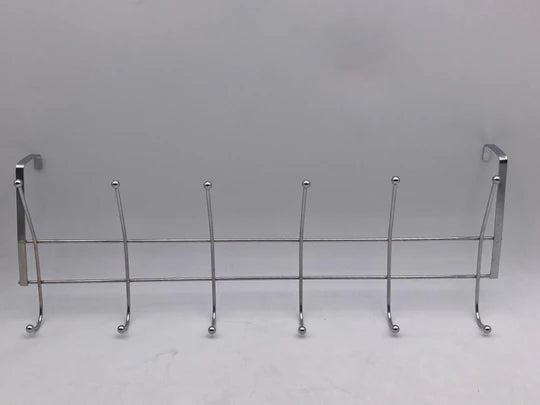 Chrome Plated Hang on Door Hanger with 6 Hooks