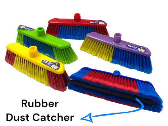 Colored Soft broom Nice with Rubber Dust Catcher