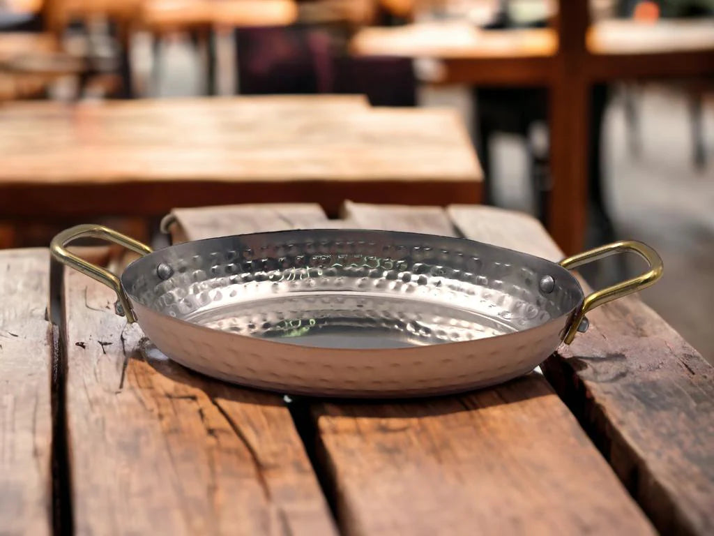 Copper Color Stainless Steel Oval plate 18x13x3 cm