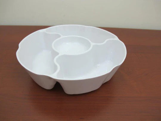 Deep Snack tray with dip 26.5 cm