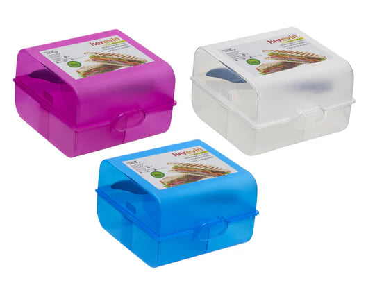 Double Transparent Lunch Box with Spoon
