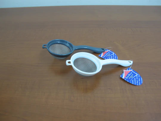 Fine Mesh Stainless Steel with plastic Strainer; 7.5 cm