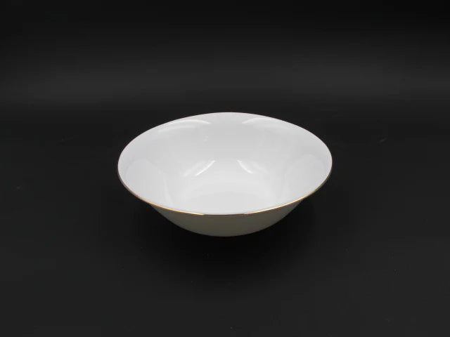 Fine Opal Salad Bowl 7.5" Gold