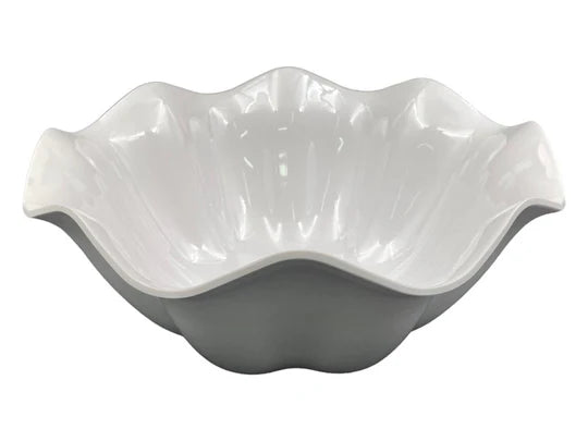Flower Shape Deep Melamine Salad Bowl 37.4 cm