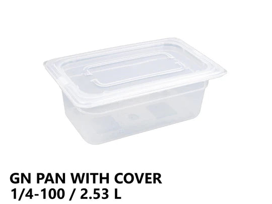 Gastronorm Plastic Storage Container 1/4 100 mm - 2.53L