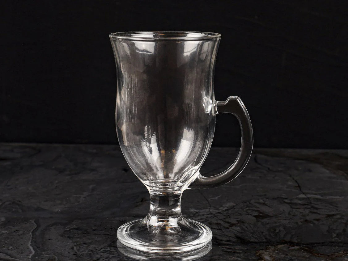 Glass Irish Coffee Mug 23.5 CL X3