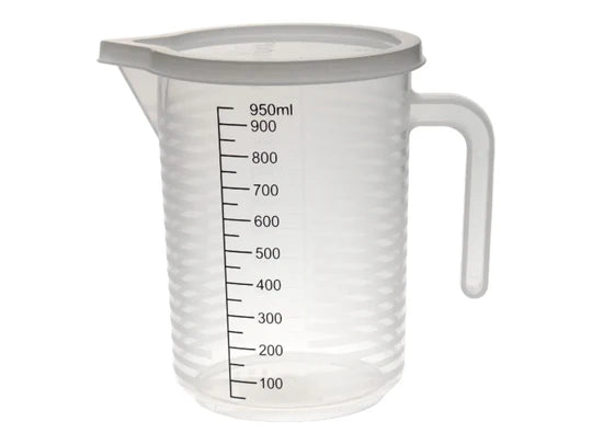 High Quality Plastic Measuring Cup w Cover 1000 ml