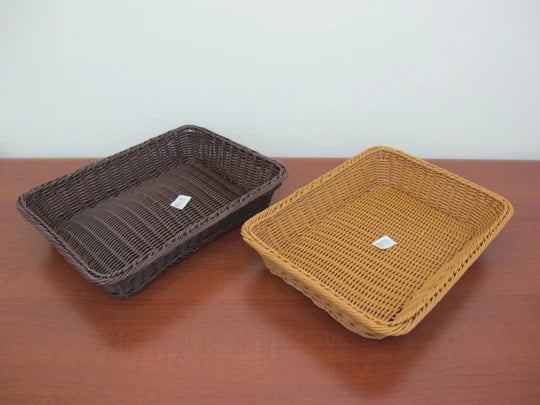 LArge Rectangular woven bread basket