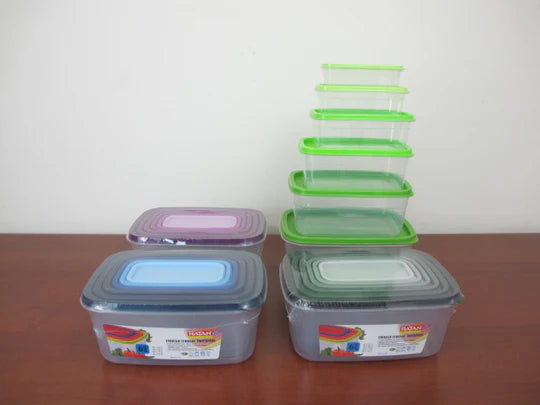 Rectangular Storage Container 6 Pieces Set