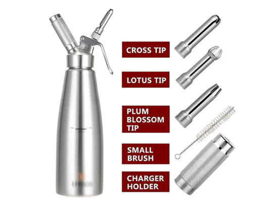 SS Head 1L Whipped Cream Dispenser