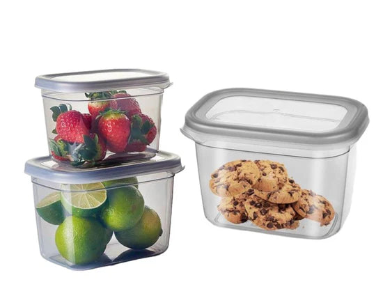 Set of 3 Storage Boxes 2.3L+1.3L+0.8L