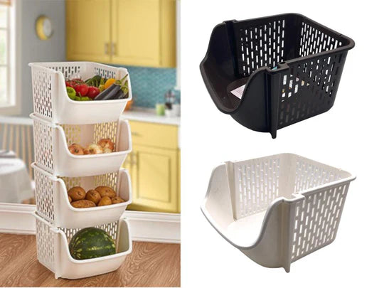 Single Plastic Basket 34x34x21 cm