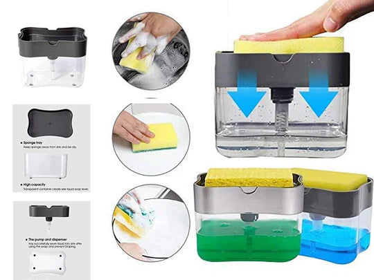 Soap Pump and Sponge Caddy