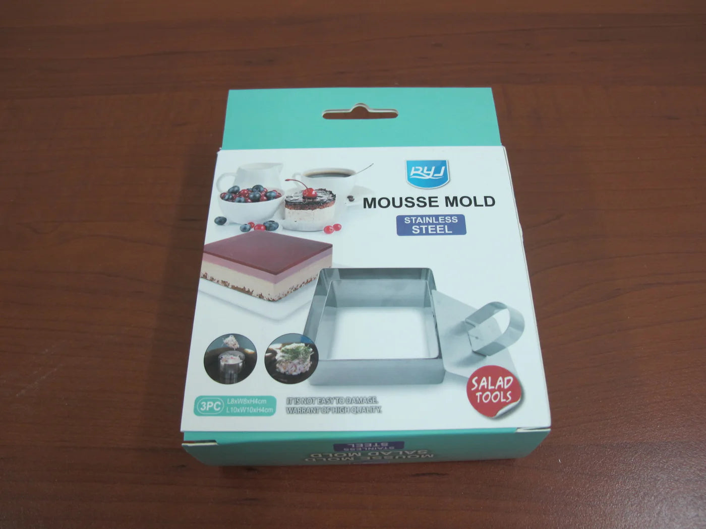 Square Cake Rings with Cover