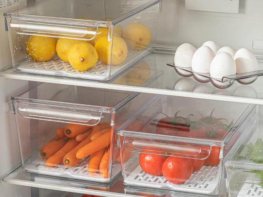 Ultra Clear Ref Organizr w Strainer & Cover 20x32.5x14cm