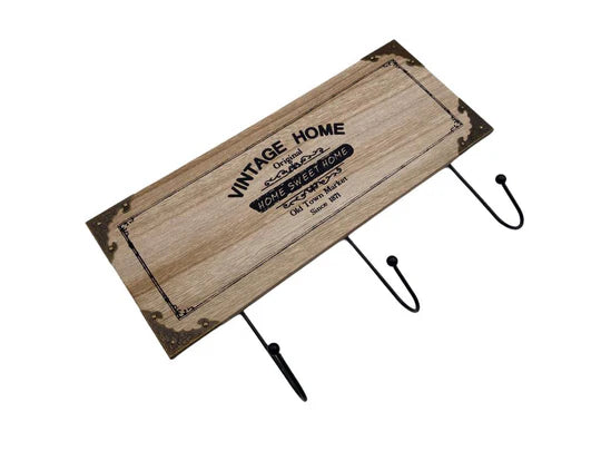 Wooden 3 Hooks Hanger