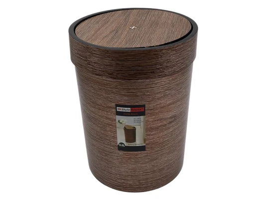Wooden Design Swing Dustbin