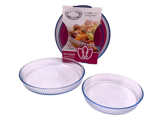 Dotted Round Oven Tray Set of 2
