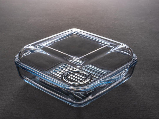 Squared Oven Tray Grill Base with cover 24 cm