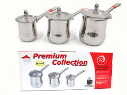 Stainless steel coffee pot set 3 pieces