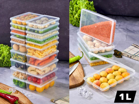 Reusable 1L Food Container with Attached Cover