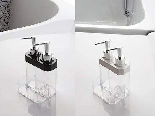 Double Liquid Soap Dispenser with Sponge Holder