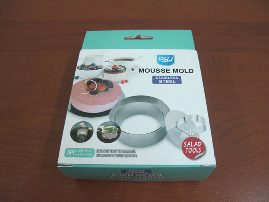 Round Cake Rings with Pusher