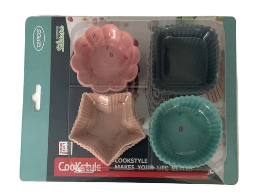 12 Muffin Holders Different Sahpes