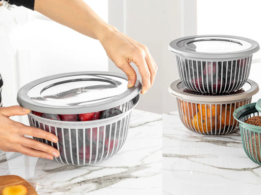 Linea Round Bowl 3 L with cover