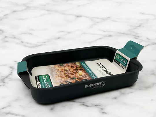Dosthoff Black Quantum Rectangular Oven Tray 30 cm