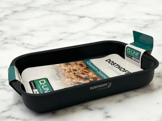 Dosthoff Black Quantum Rectangular Oven Tray 35 cm