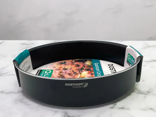 Dosthoff Black Quantum Round Oven Tray 32 cm