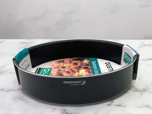 Dosthoff Black Quantum Round Oven Tray 32 cm
