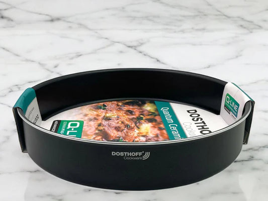 Dosthoff Black Quantum Round Oven Tray 36 cm