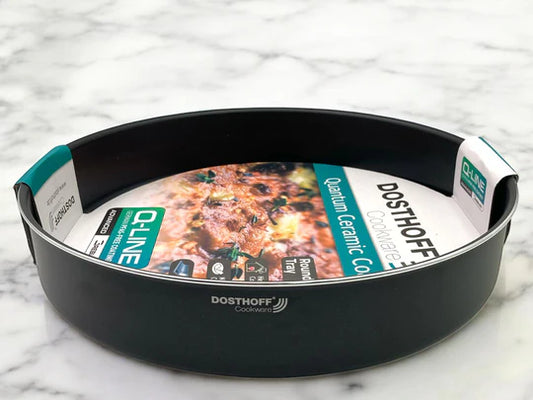 Dosthoff Black Quantum Round Oven Tray 40 cm