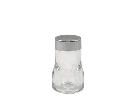 Acrylic salt and pepper shaker with Chrome Plated Cover