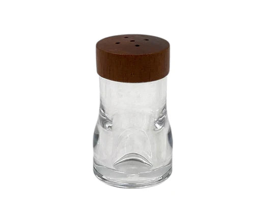 Acrylic salt and pepper shaker with Wooden Cover