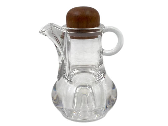 High Quality Acrylic Oil Bottle w Wood Cover 8 x 12 cm