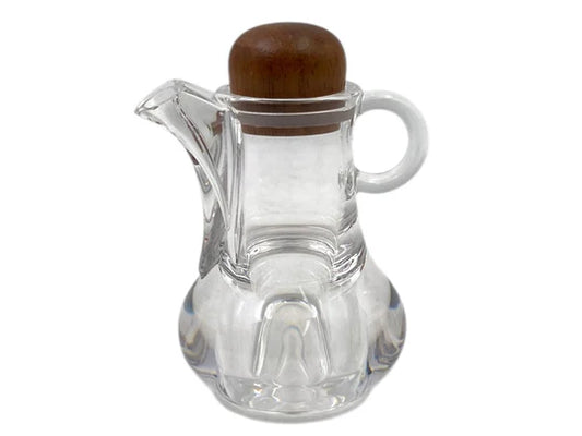 High Quality Acrylic Oil Bottle w Wood Cover 8 x 12 cm