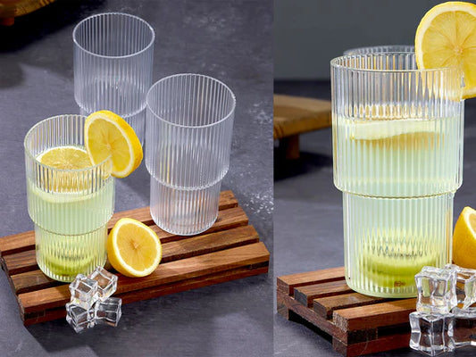 Set of 3 Large Plastic Cups "Origami"