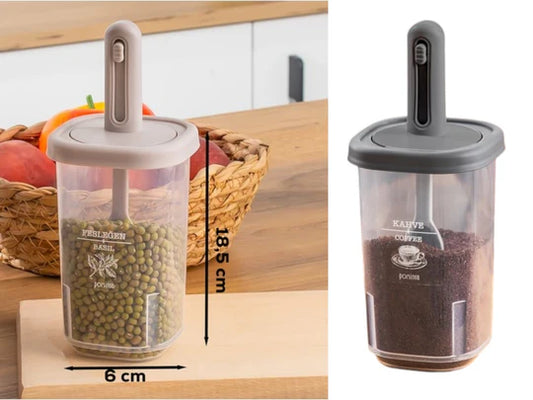 350 ml Plastic Spice Jar with Spoon