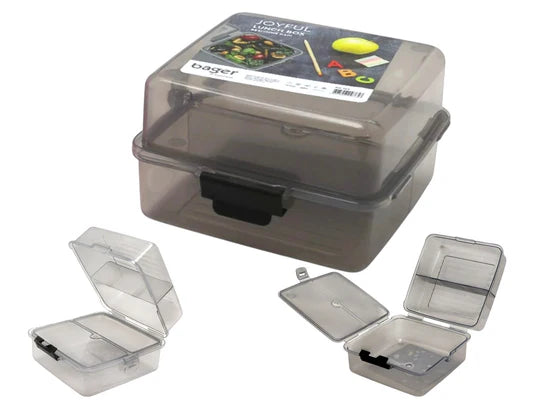 Joyful Lunch Box - Smart square shape with seperate comp