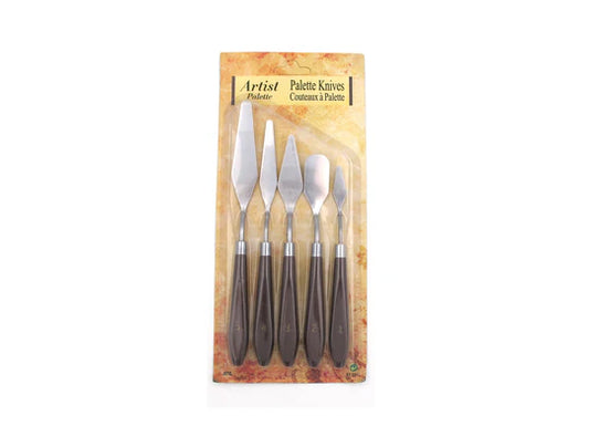 5PCS Mixed Palette Spatulas Painting SS Scrape